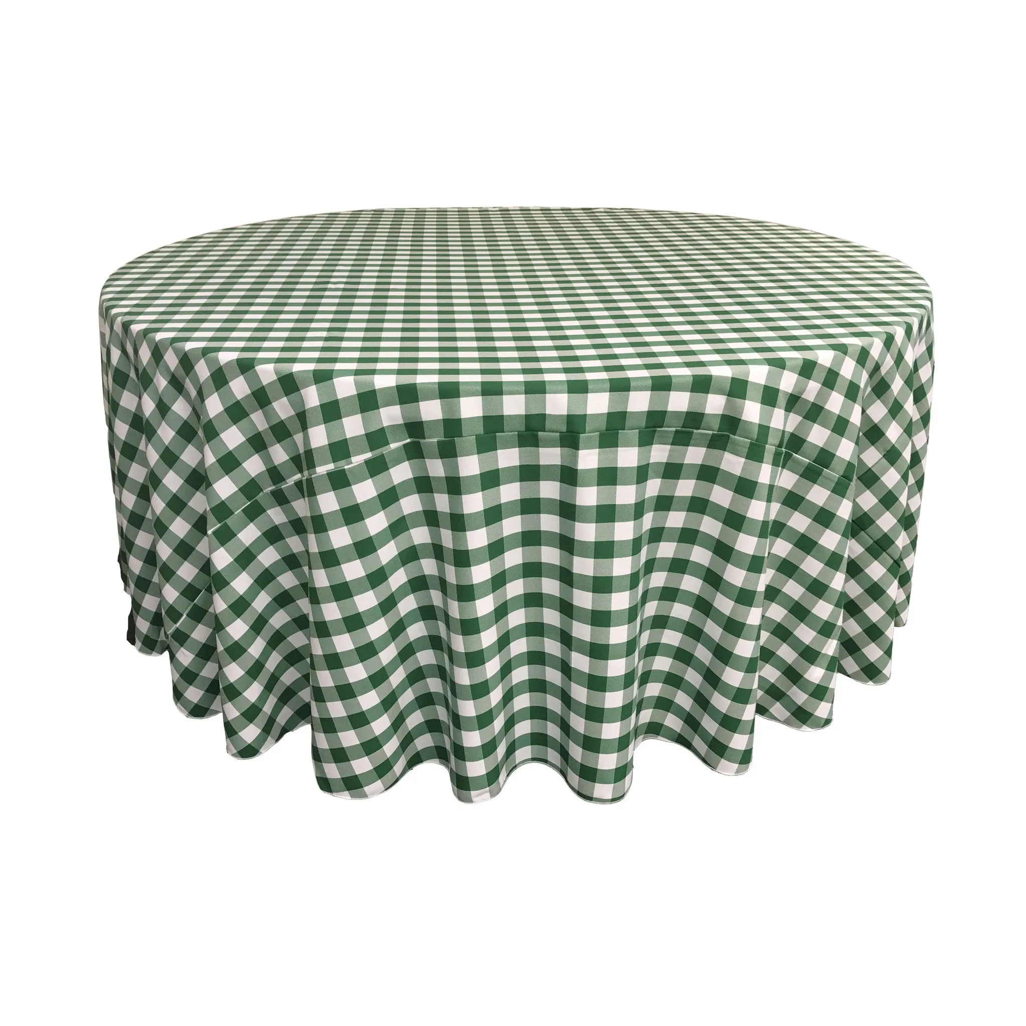 Checkered Round Tablecloth 108-Inch