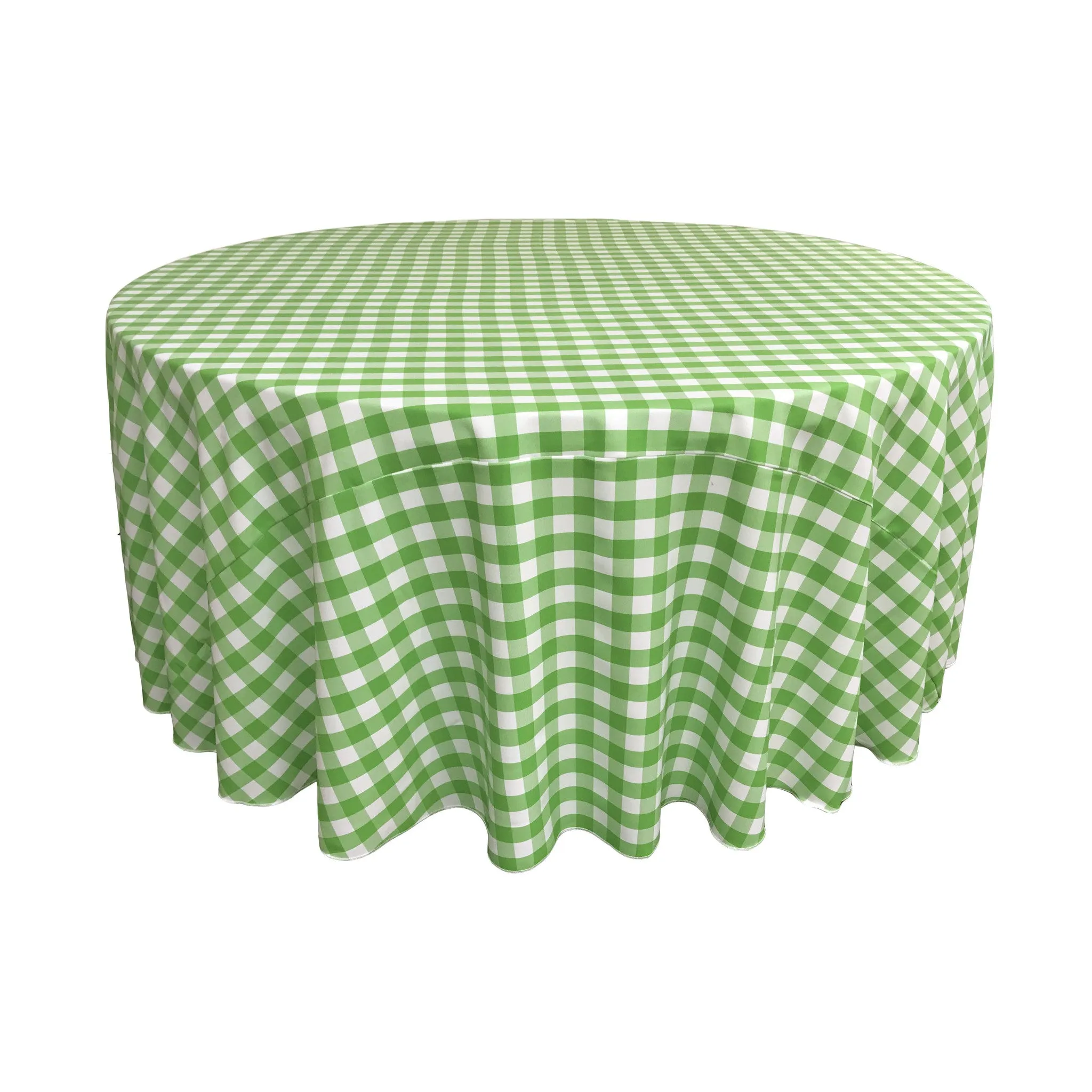 Checkered Round Tablecloth 108-Inch