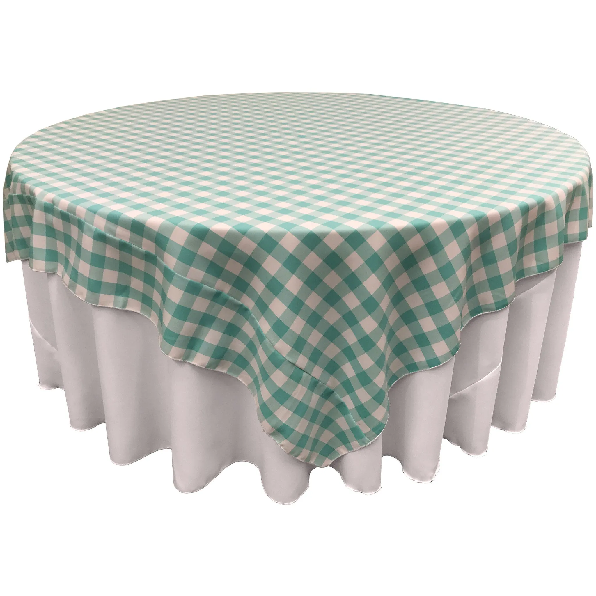 Checkered Square Tablecloth 72 by 72-Inch