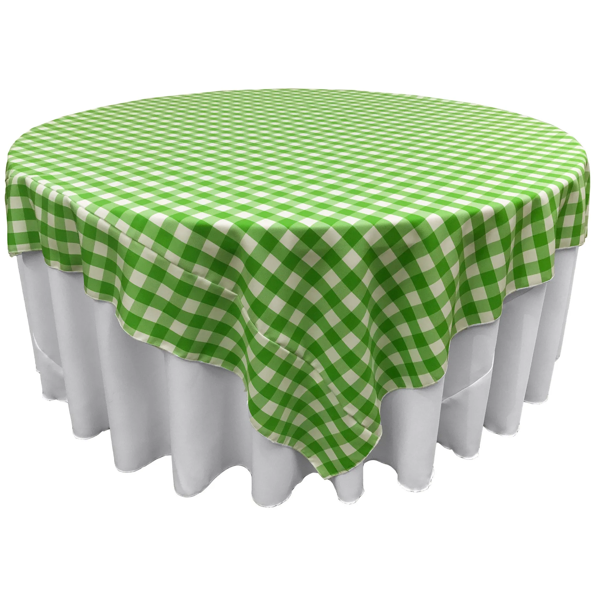 Checkered Square Tablecloth 72 by 72-Inch