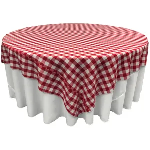Checkered Square Tablecloth 72 by 72-Inch