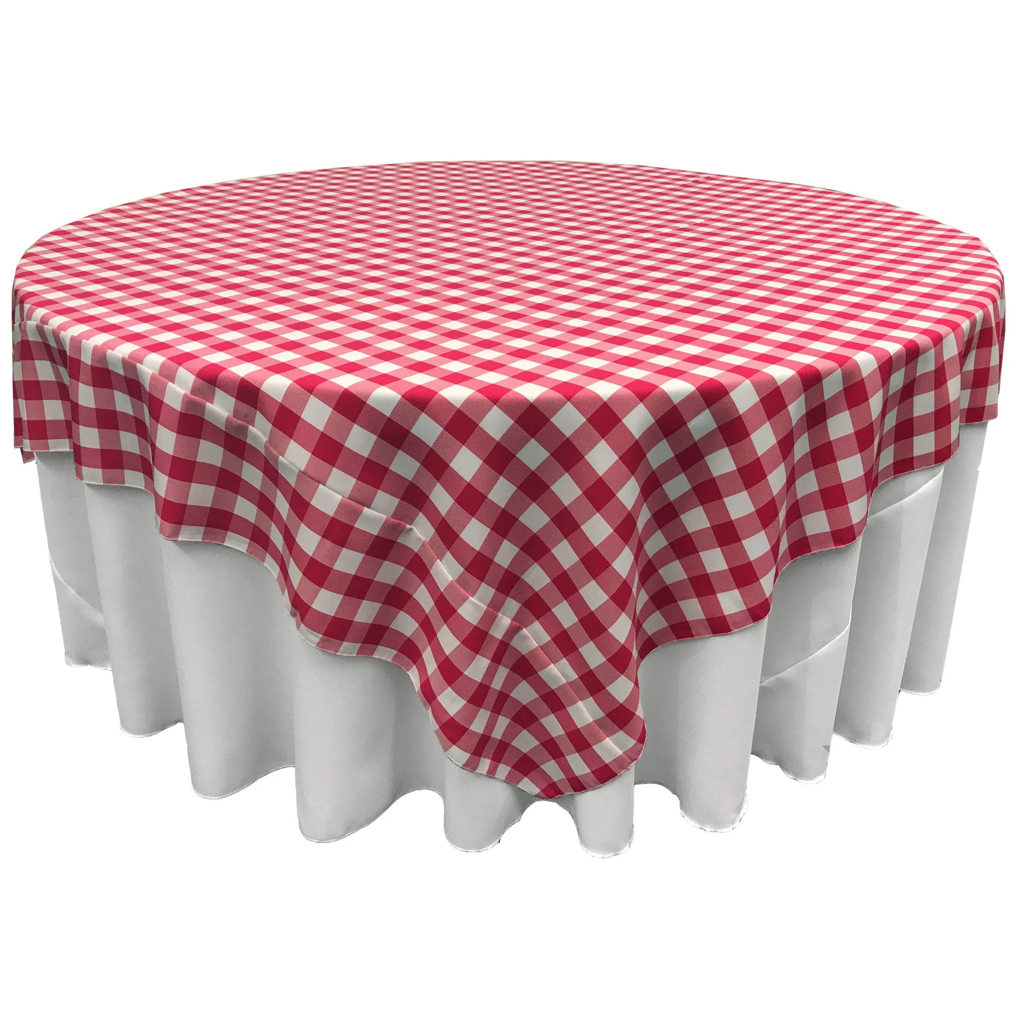Checkered Square Tablecloth 72 by 72-Inch