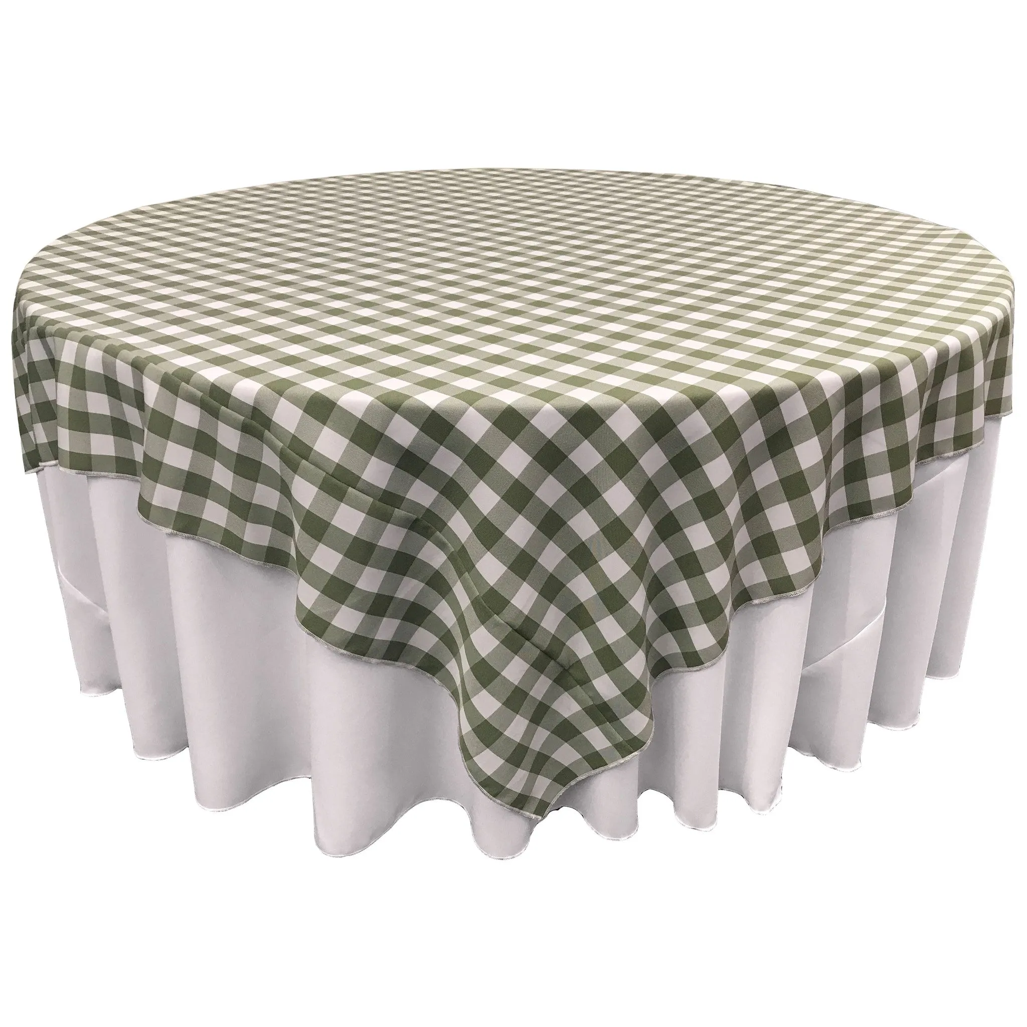 Checkered Square Tablecloth 72 by 72-Inch