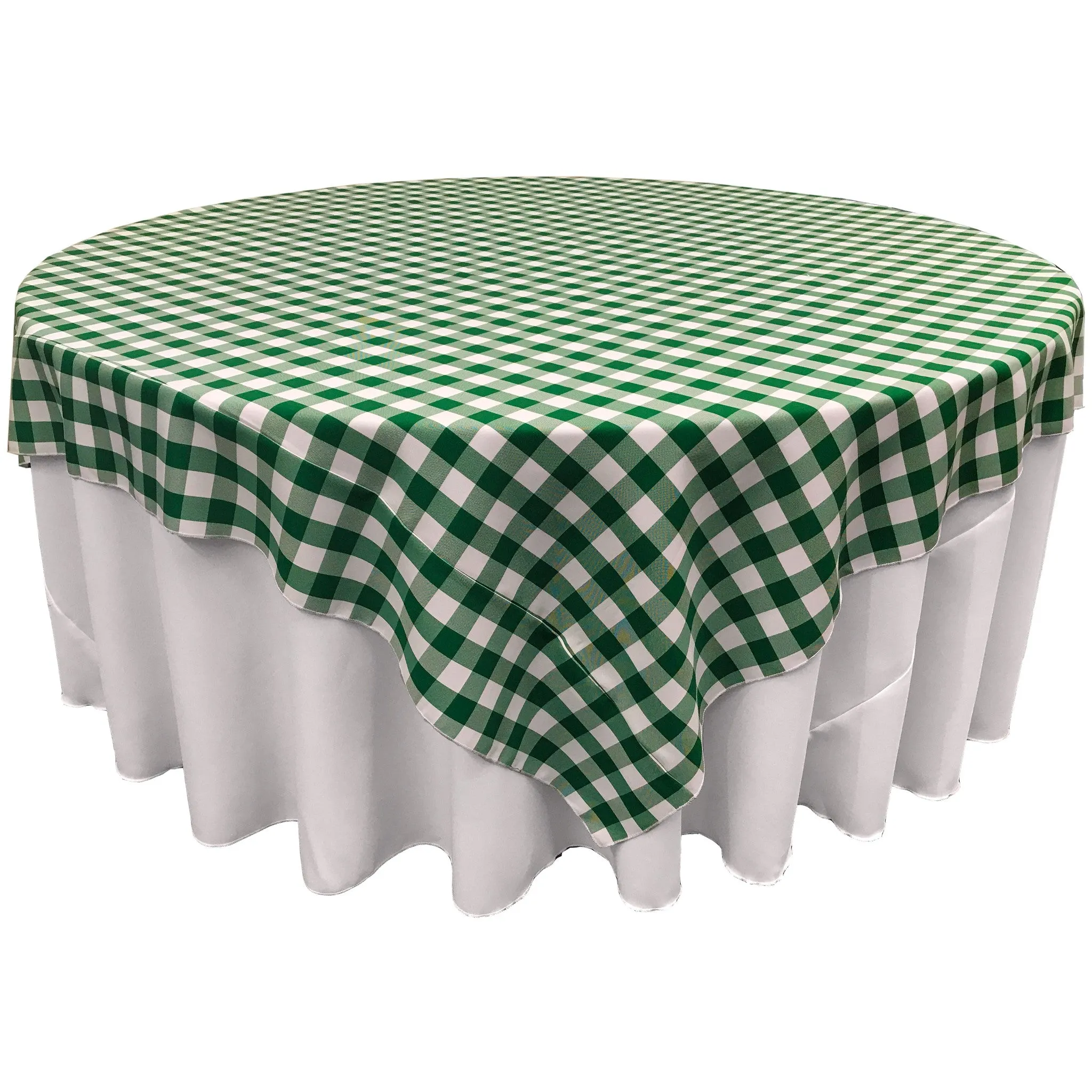 Checkered Square Tablecloth 72 by 72-Inch
