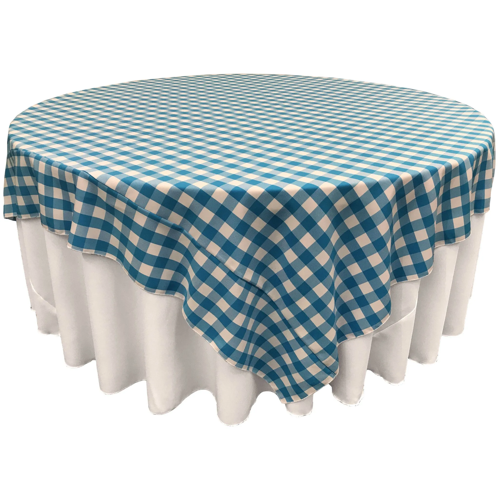 Checkered Square Tablecloth 72 by 72-Inch