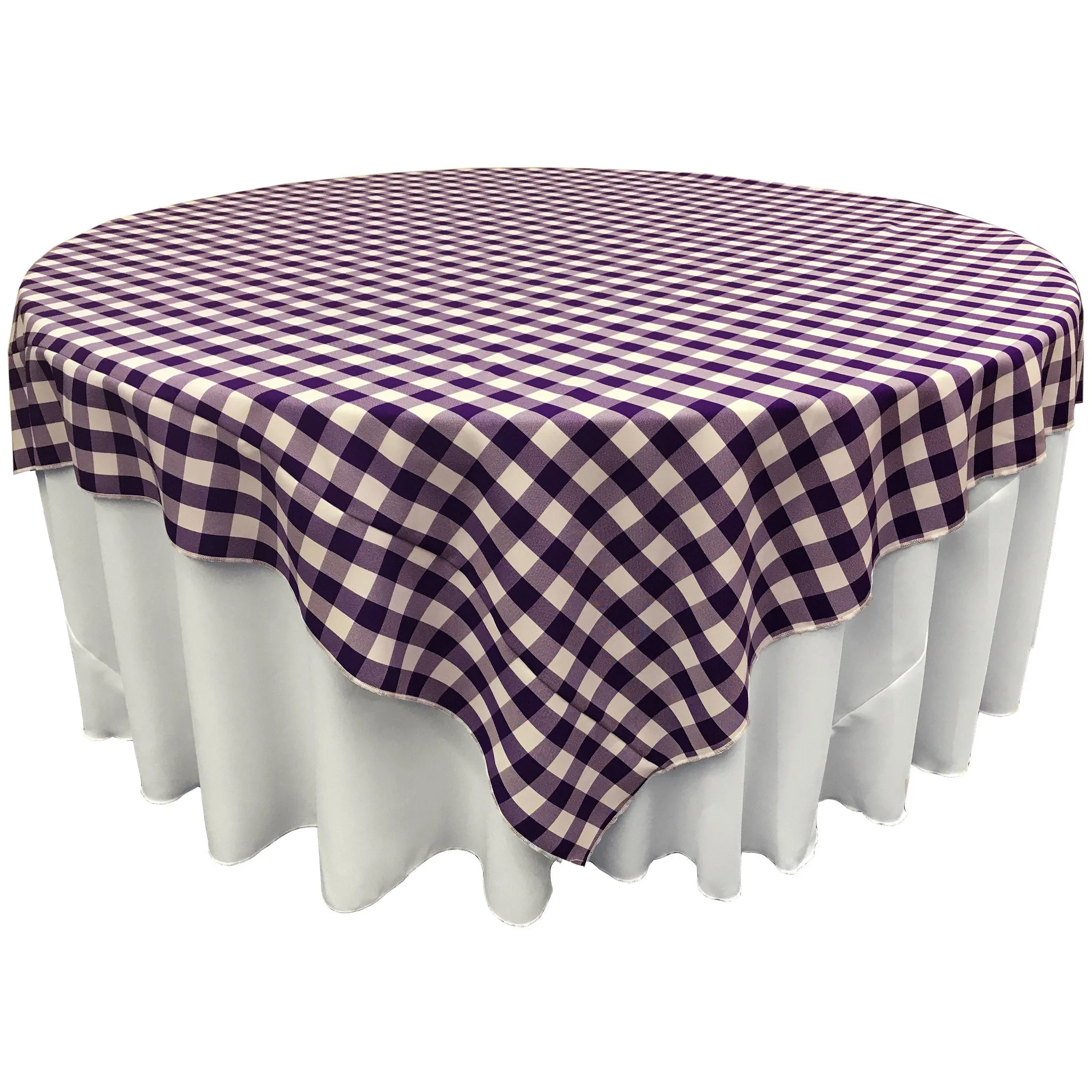 Checkered Square Tablecloth 72 by 72-Inch