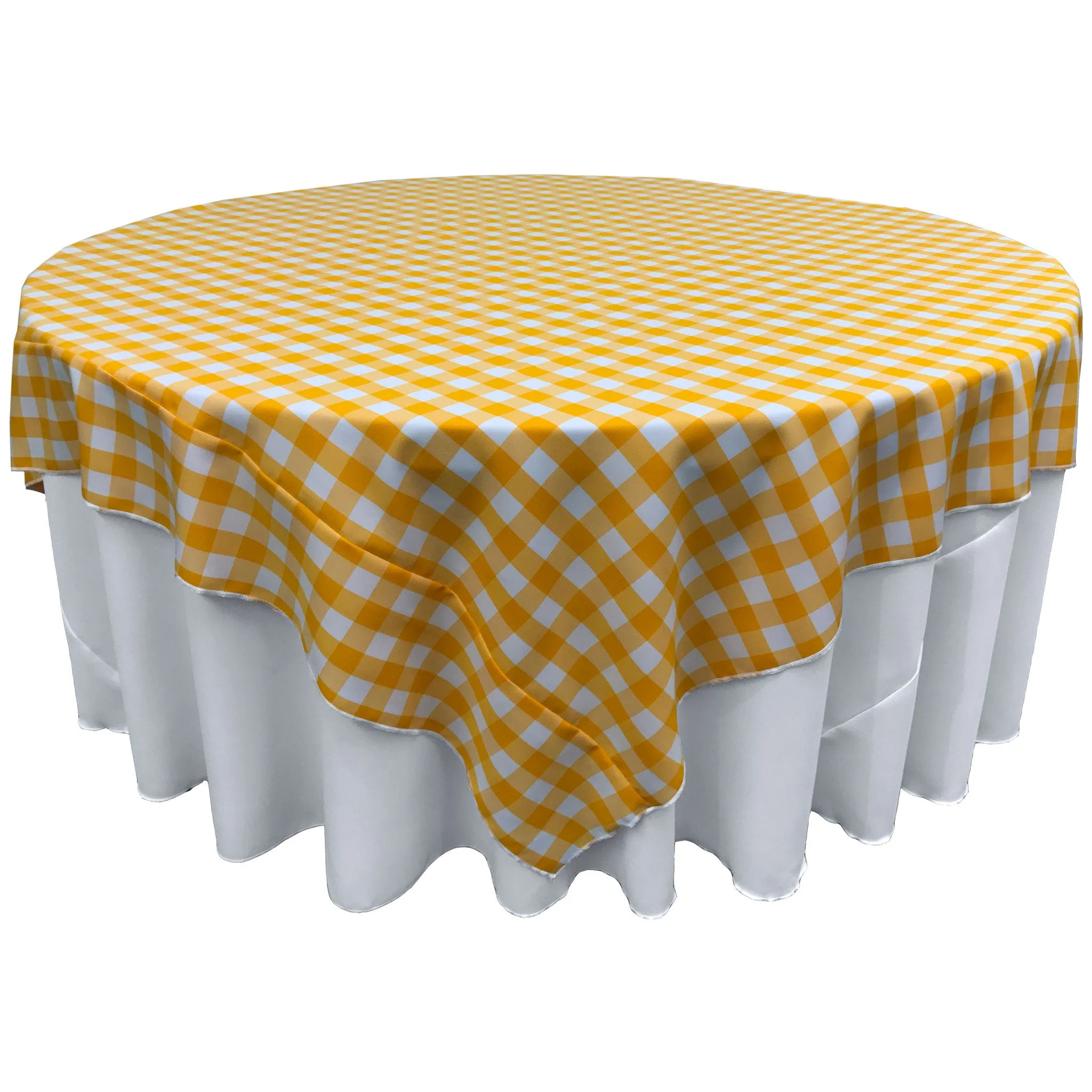 Checkered Square Tablecloth 72 by 72-Inch