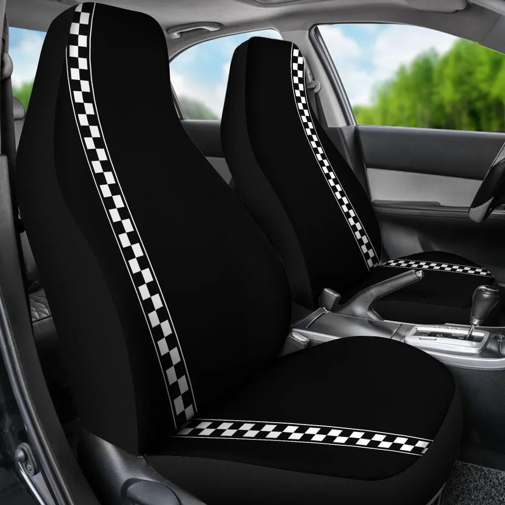 Checkered Stripe Car Seat Covers