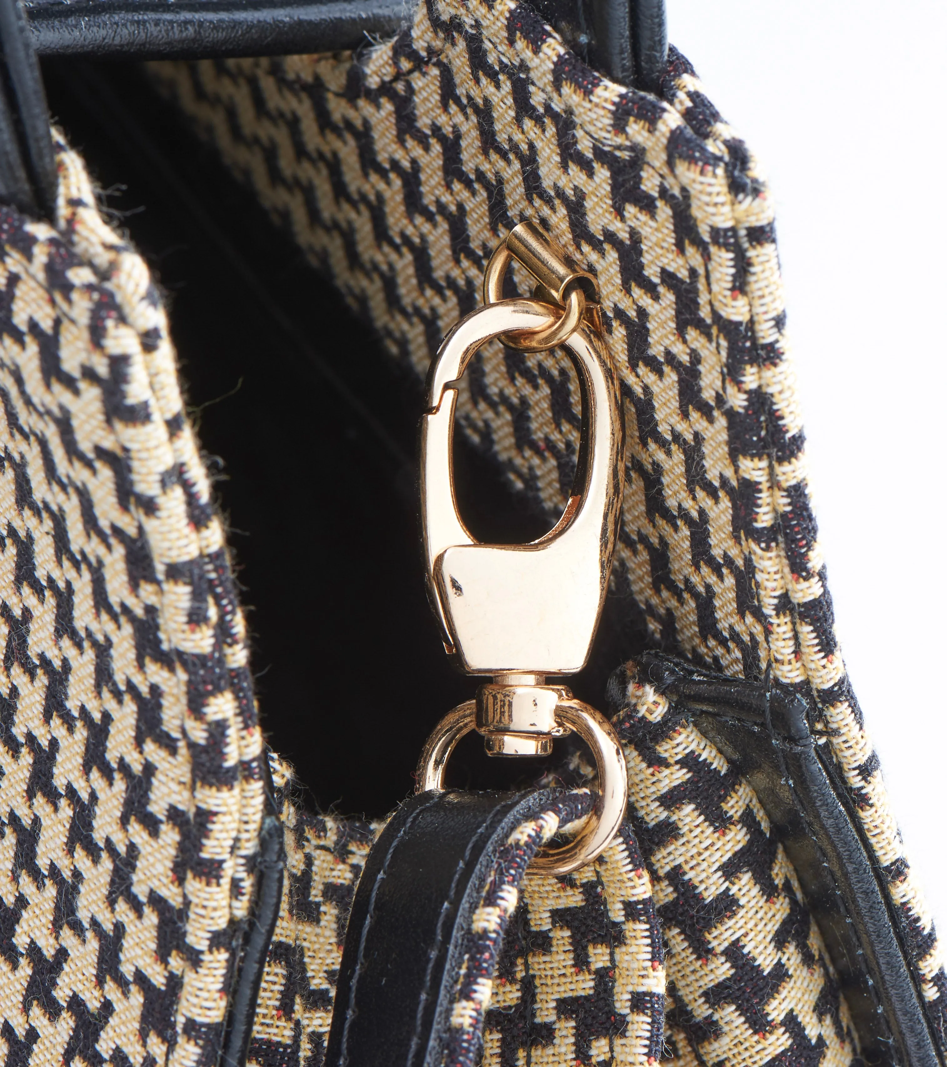 Chequer Houndstooth Loop Purse