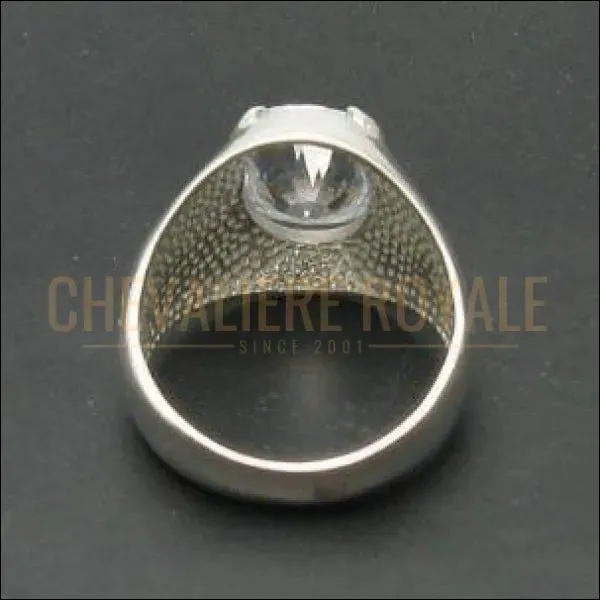 Chevalière homme en argent massif simple et minimaliste