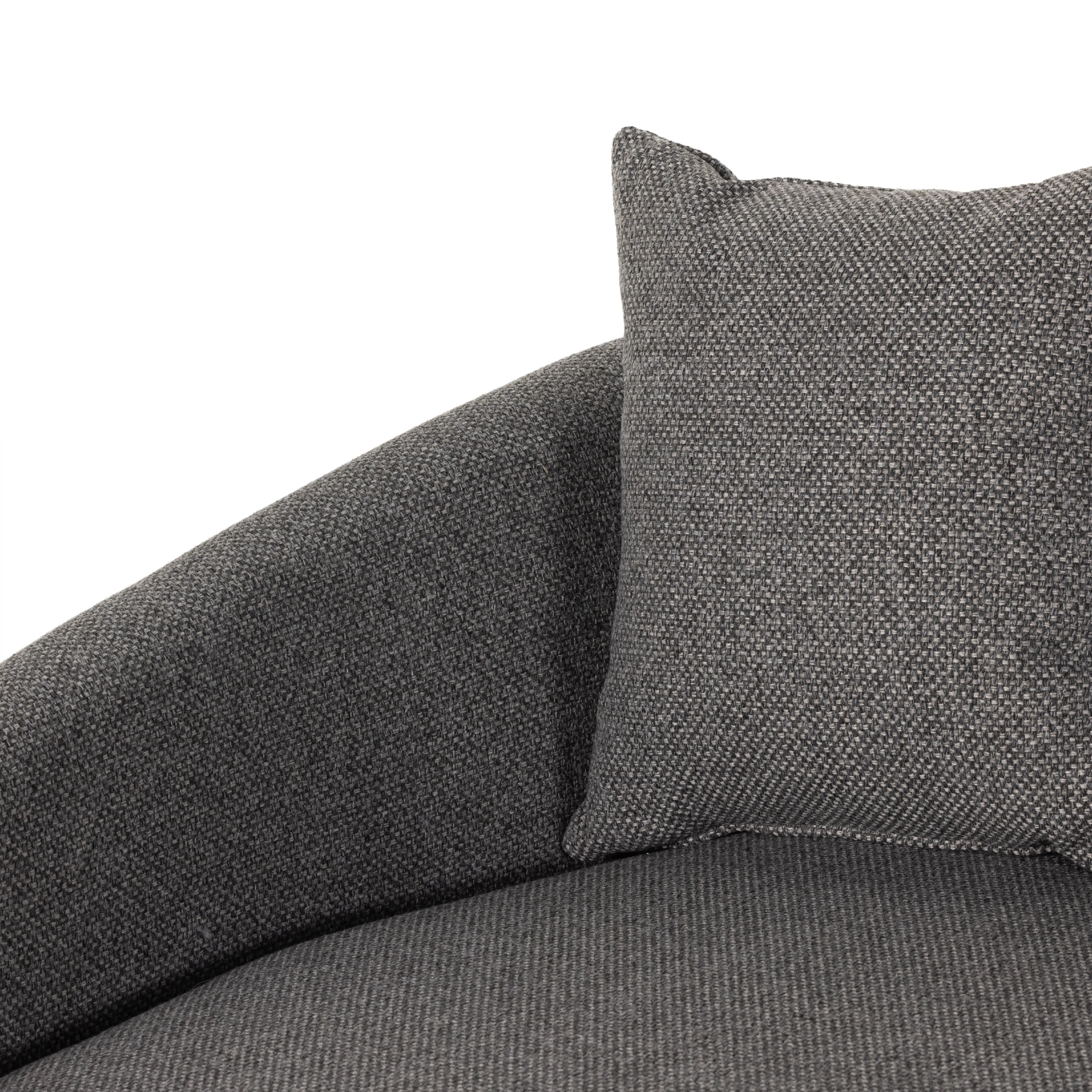 Chloe Media Lounger-Fallon Charcoal