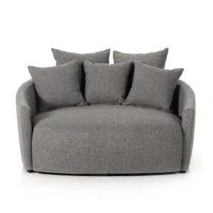 Chloe Media Lounger-Fallon Charcoal