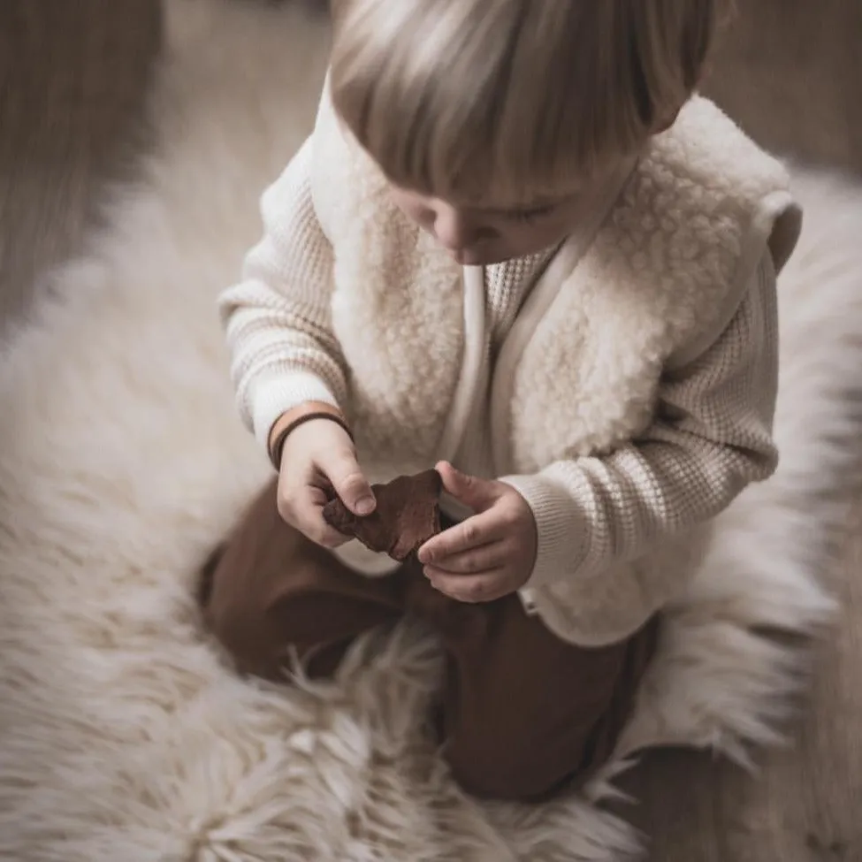 Clara 100% Wool Vest (Milk)