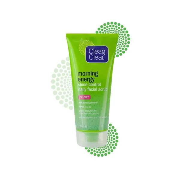Clean & Clear Morning Energy Shine Control Daily Facial Scrub 150ml