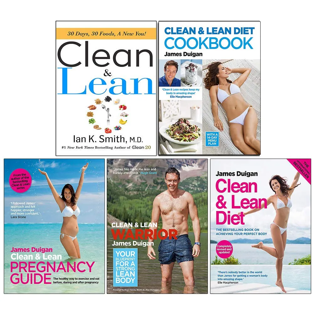 Clean and Lean Collection 5 Books Set (Clean & Lean [Hardcover], Clean & Lean Diet Cookbook, Pregnancy Guide, Warrior, Clean & Lean Diet)