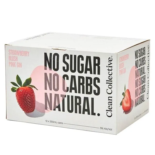 Clean Collective Pink Gin 12x250mL Can