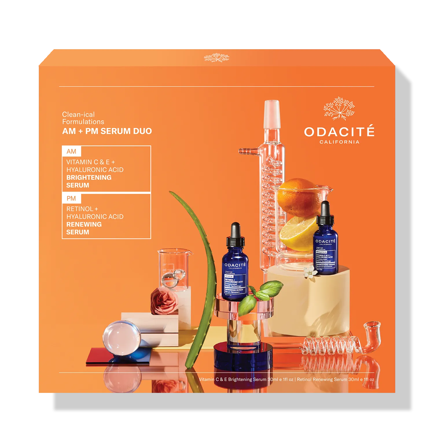 Clean-ical Formulations AM   PM Serum Duo