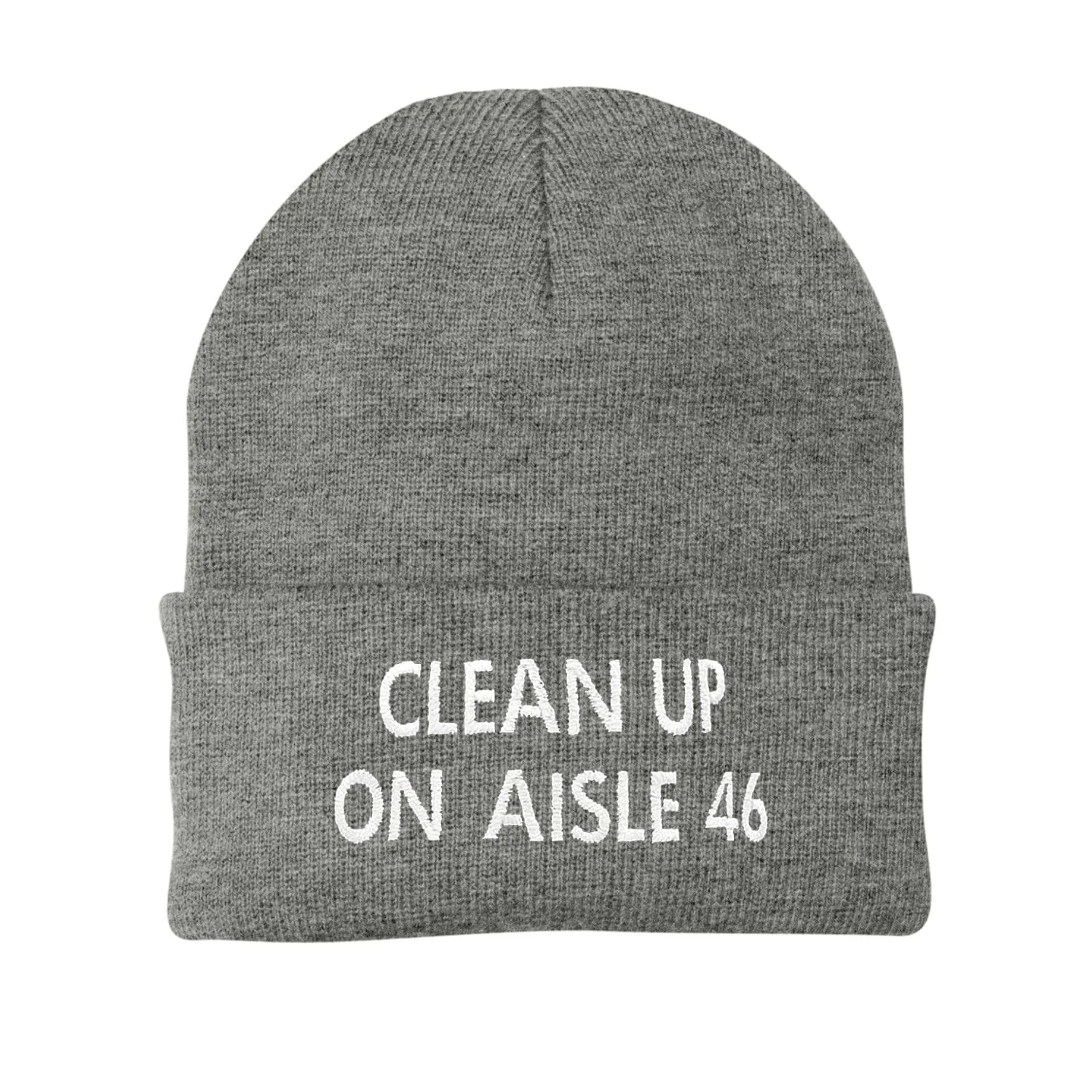 Clean Up Aisle 46 Embroidered Beanie (AM25)