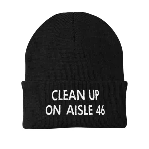 Clean Up Aisle 46 Embroidered Beanie (AM25)