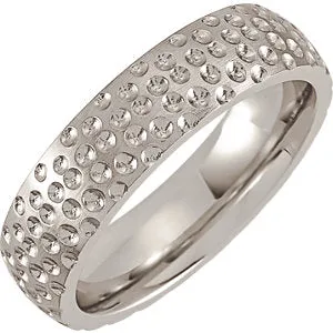 Cobalt 6 mm Patterned Band Size 12.5