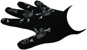 Copy of Black Gloves Adorned with Skulls