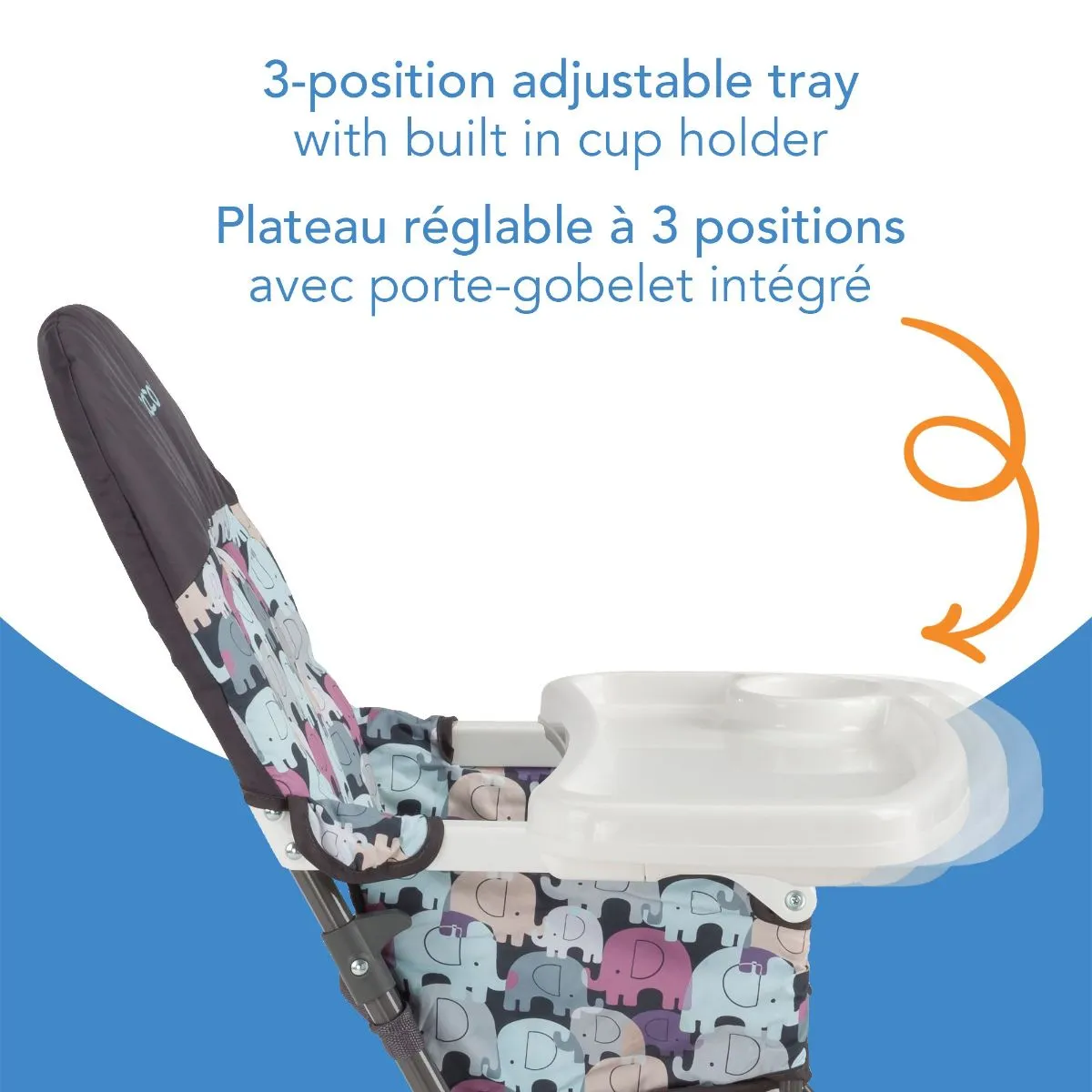 Cosco SimpleFold High Chair - Elephant Puzzle
