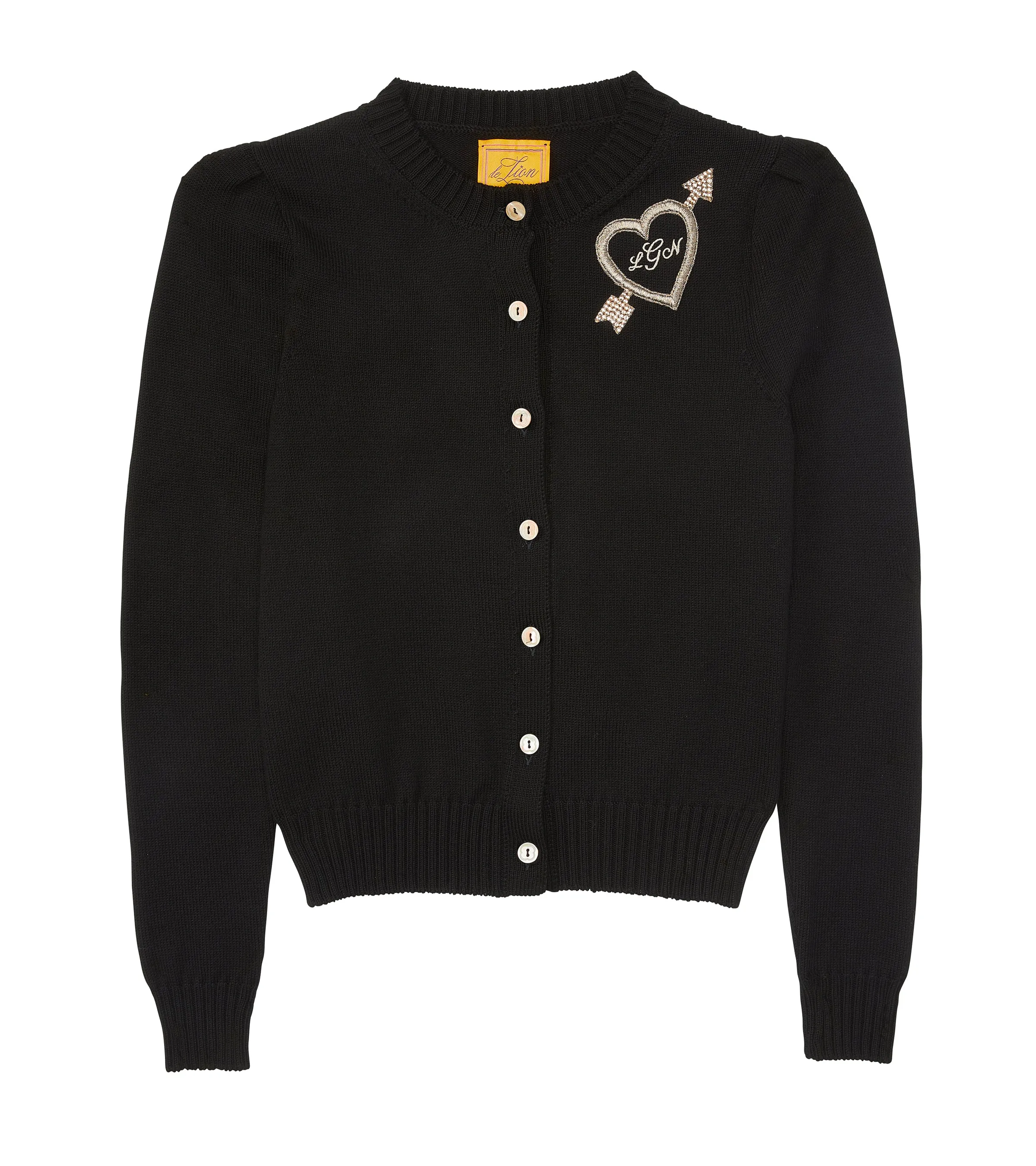Cotton Puff Sleeve Laursie Cardigan