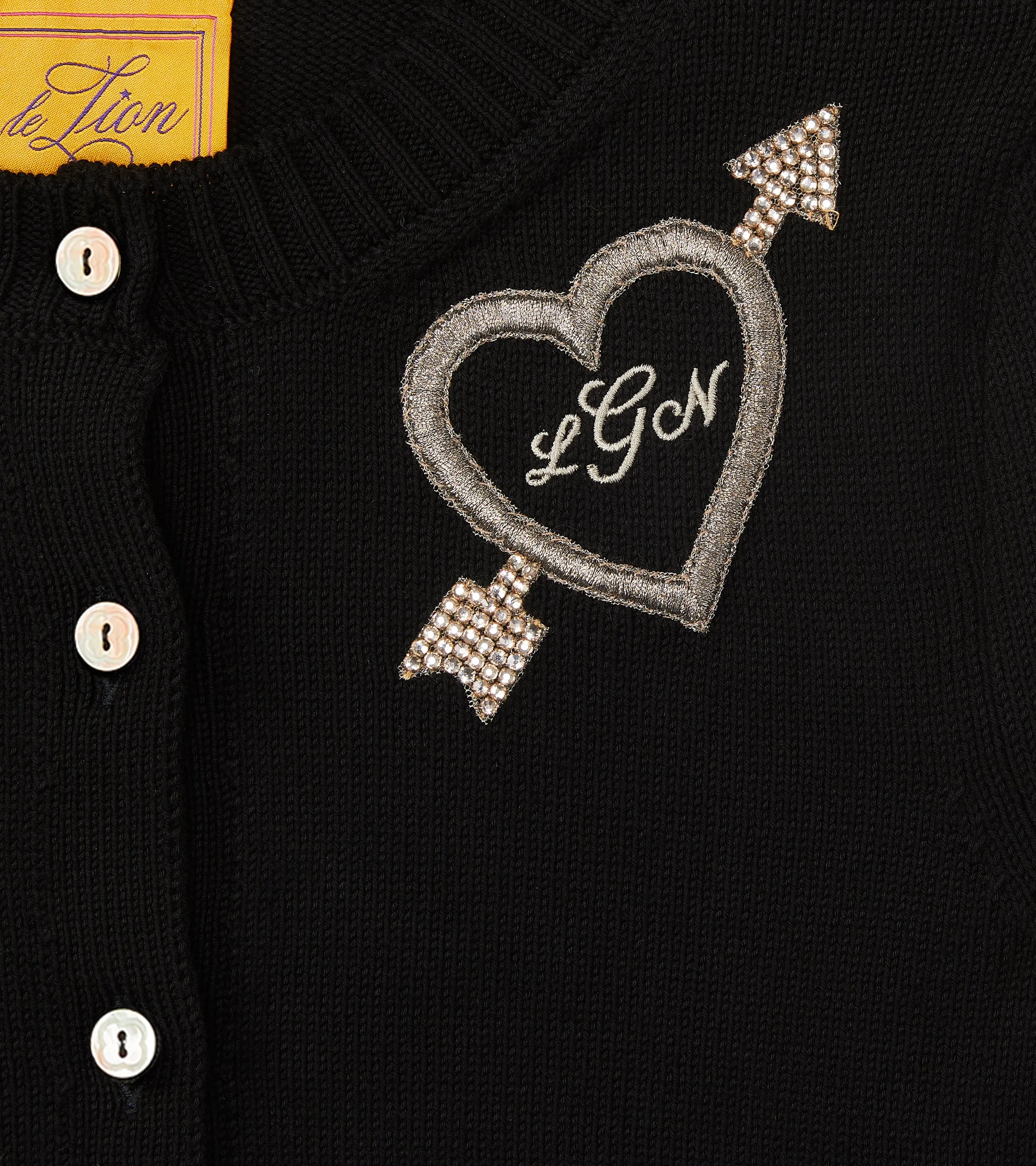 Cotton Puff Sleeve Laursie Cardigan