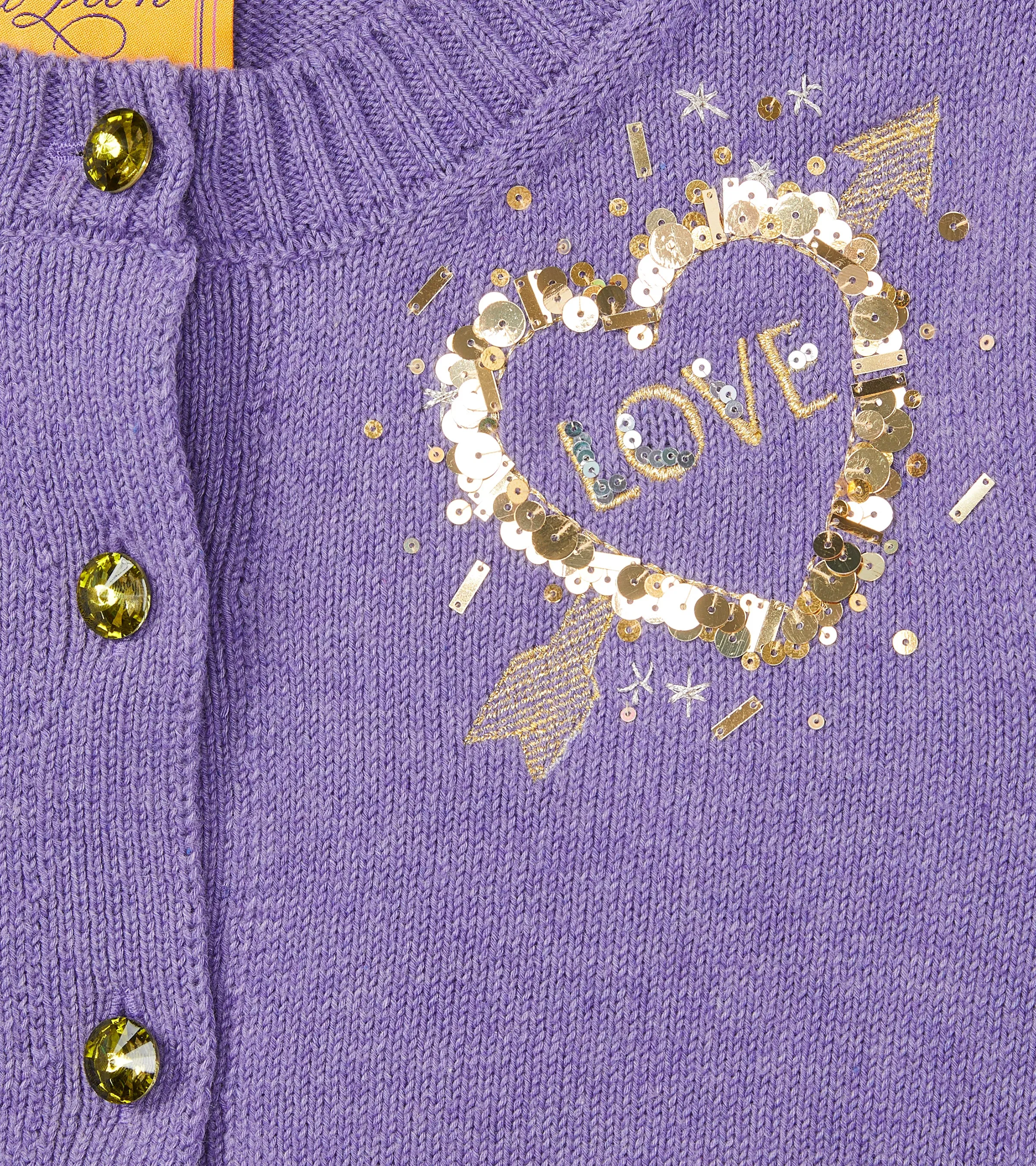 Cotton Puff Sleeve Laursie Cardigan