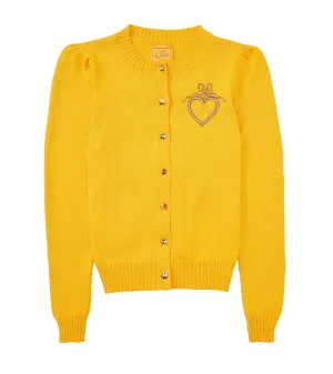 Cotton Puff Sleeve Laursie Cardigan