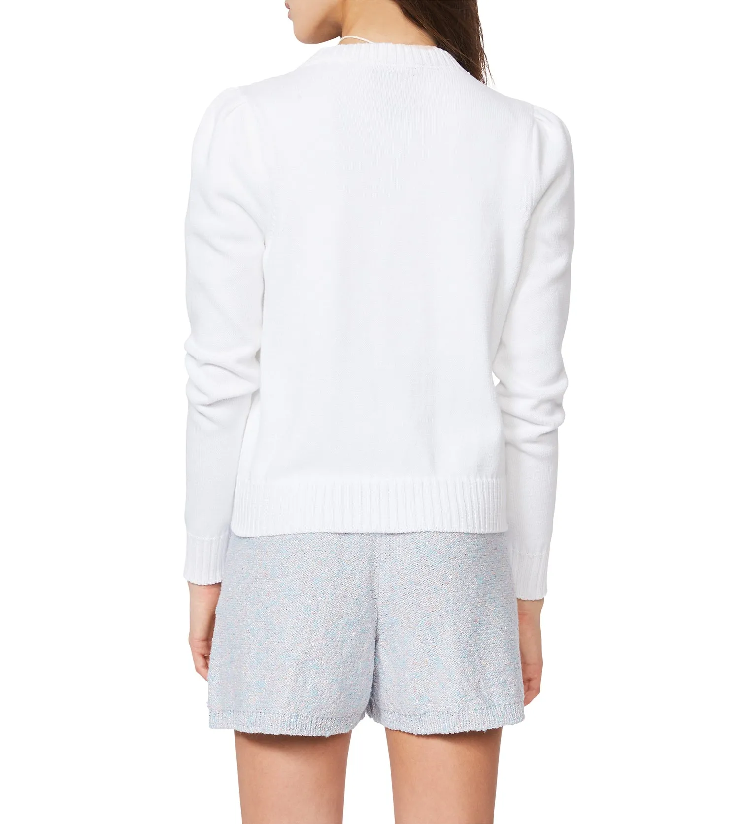 Cotton Puff Sleeve Laursie Cardigan