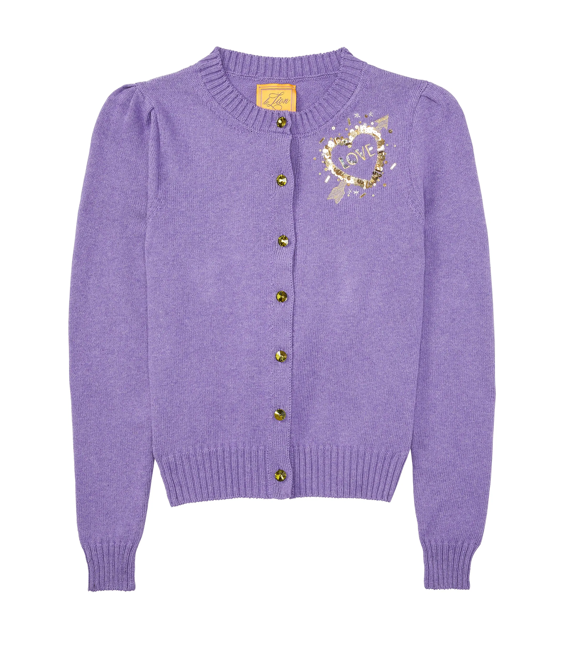 Cotton Puff Sleeve Laursie Cardigan