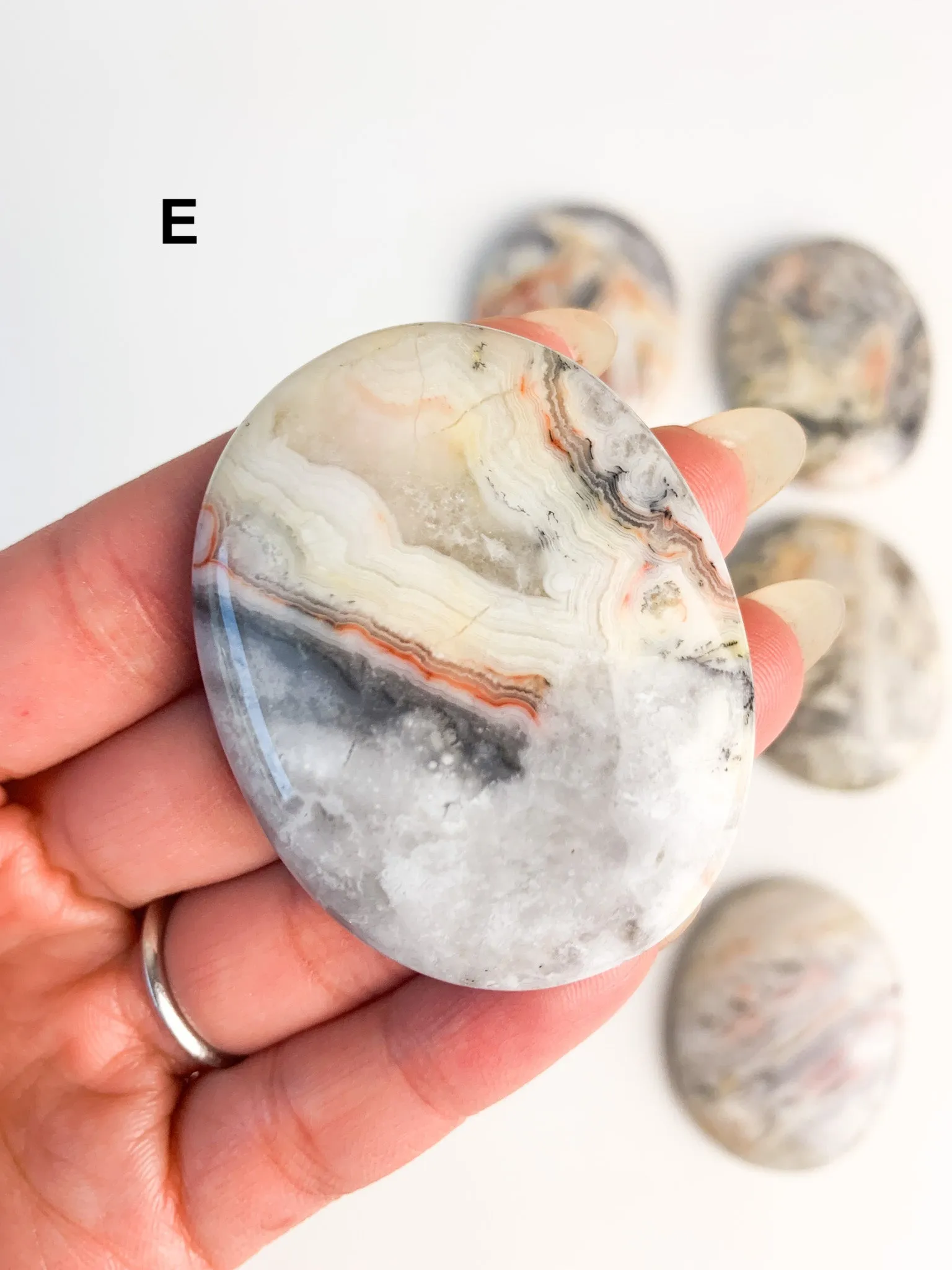 Crazy Lace Agate Worry Stones
