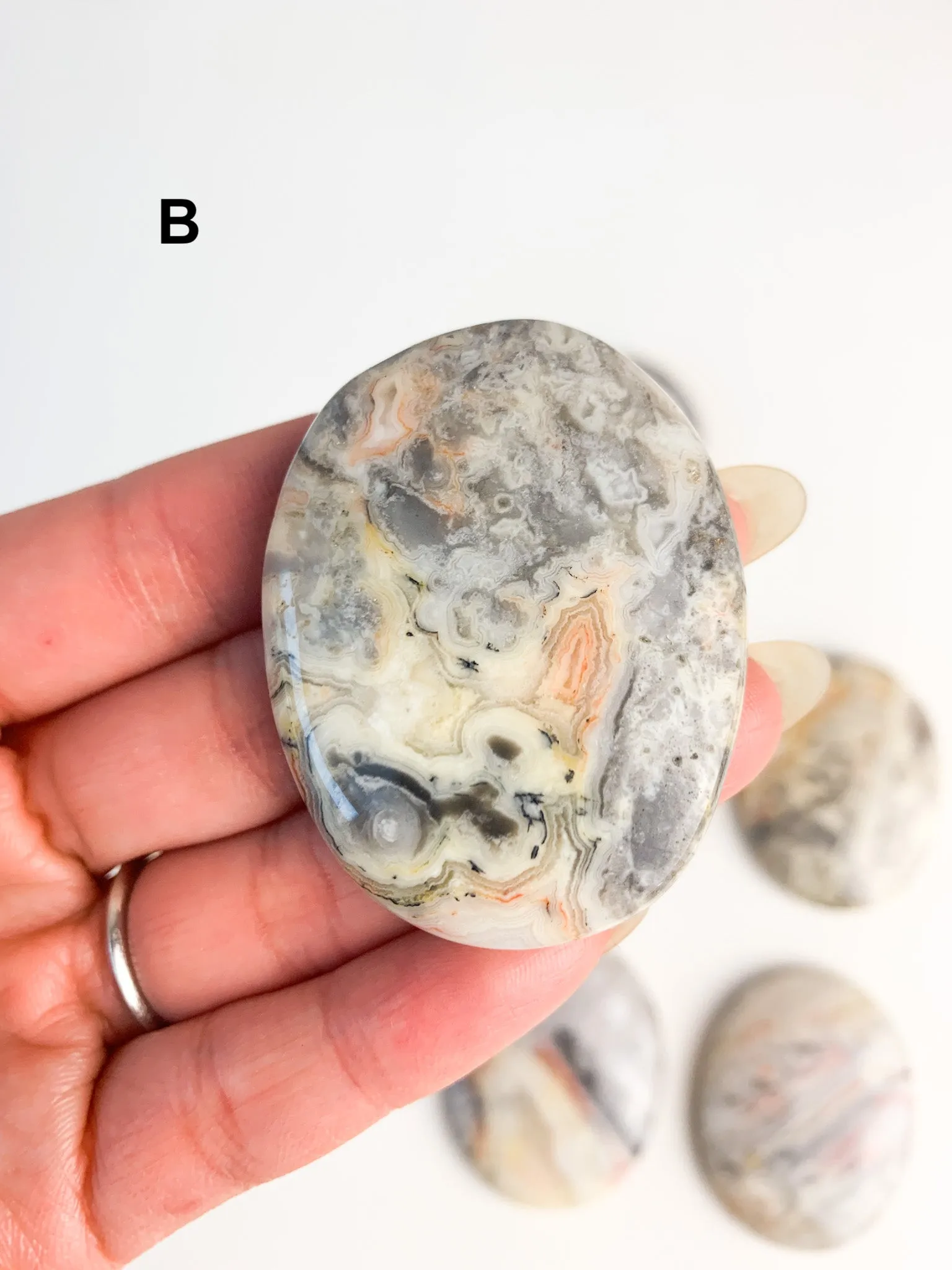 Crazy Lace Agate Worry Stones
