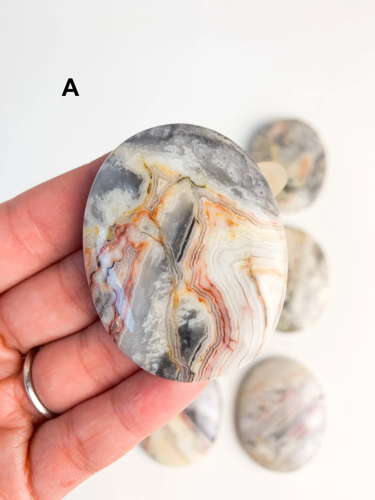 Crazy Lace Agate Worry Stones