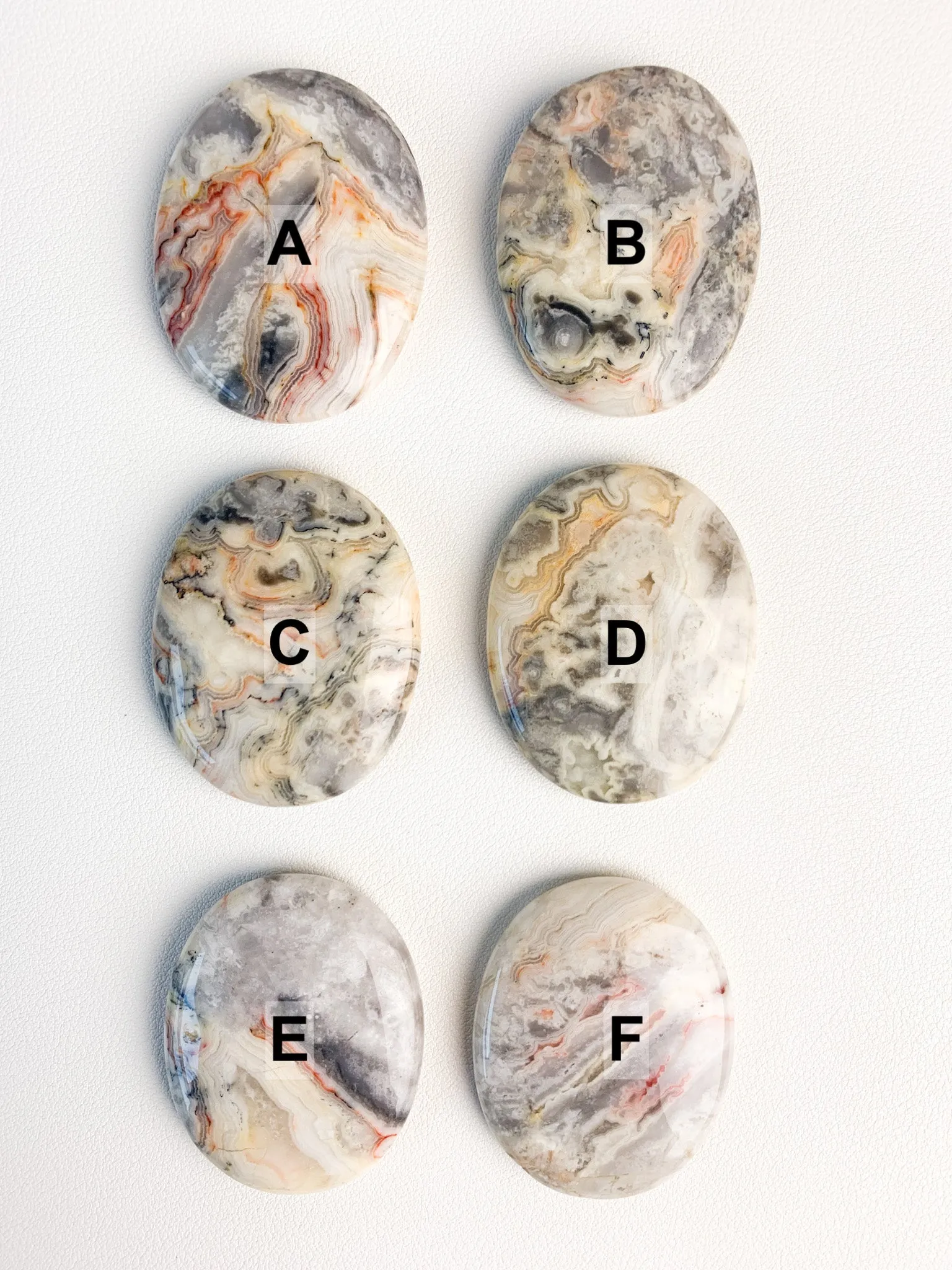 Crazy Lace Agate Worry Stones