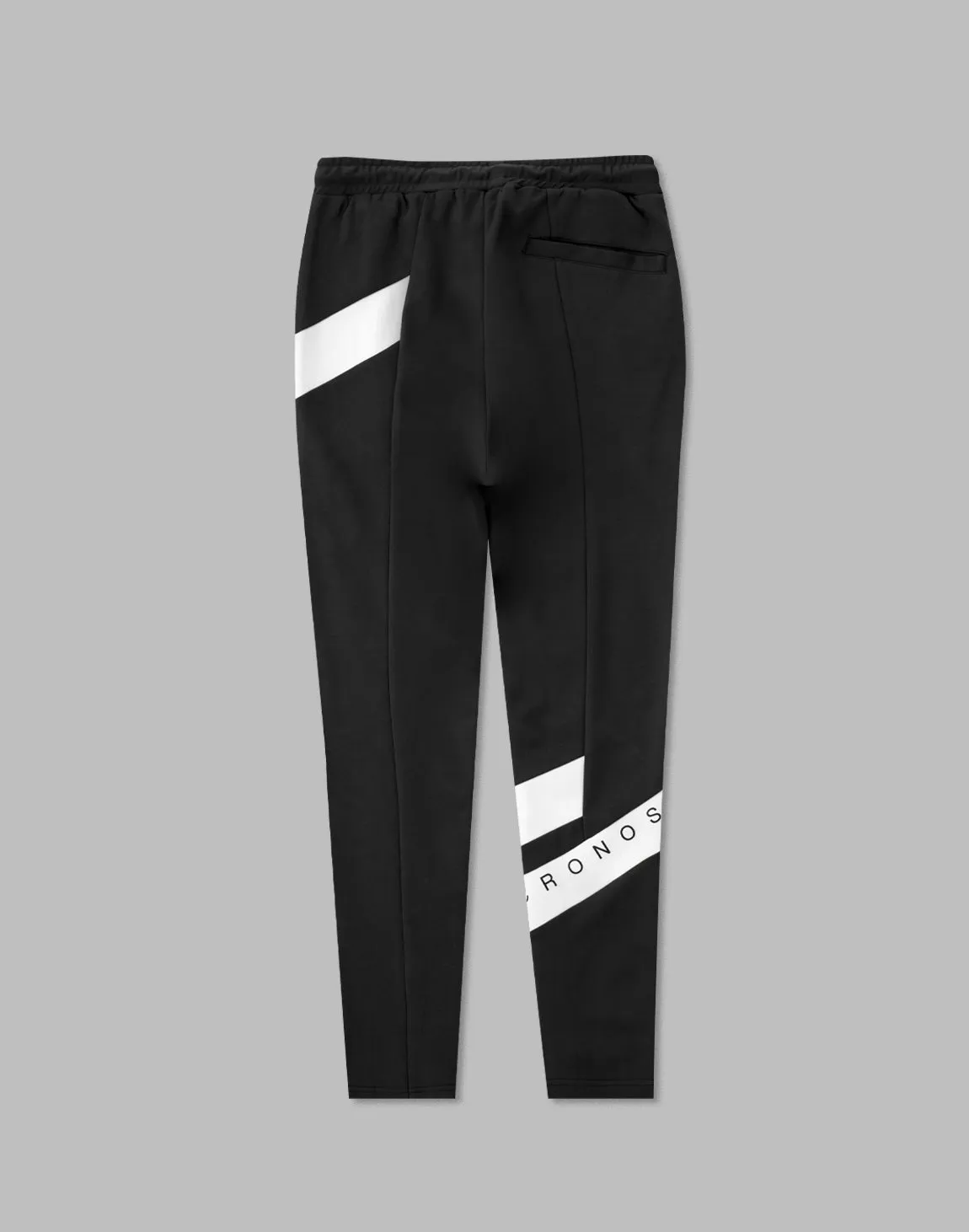 CRONOS DIAGONAl STRIPE LONGPANTS【BLACK】