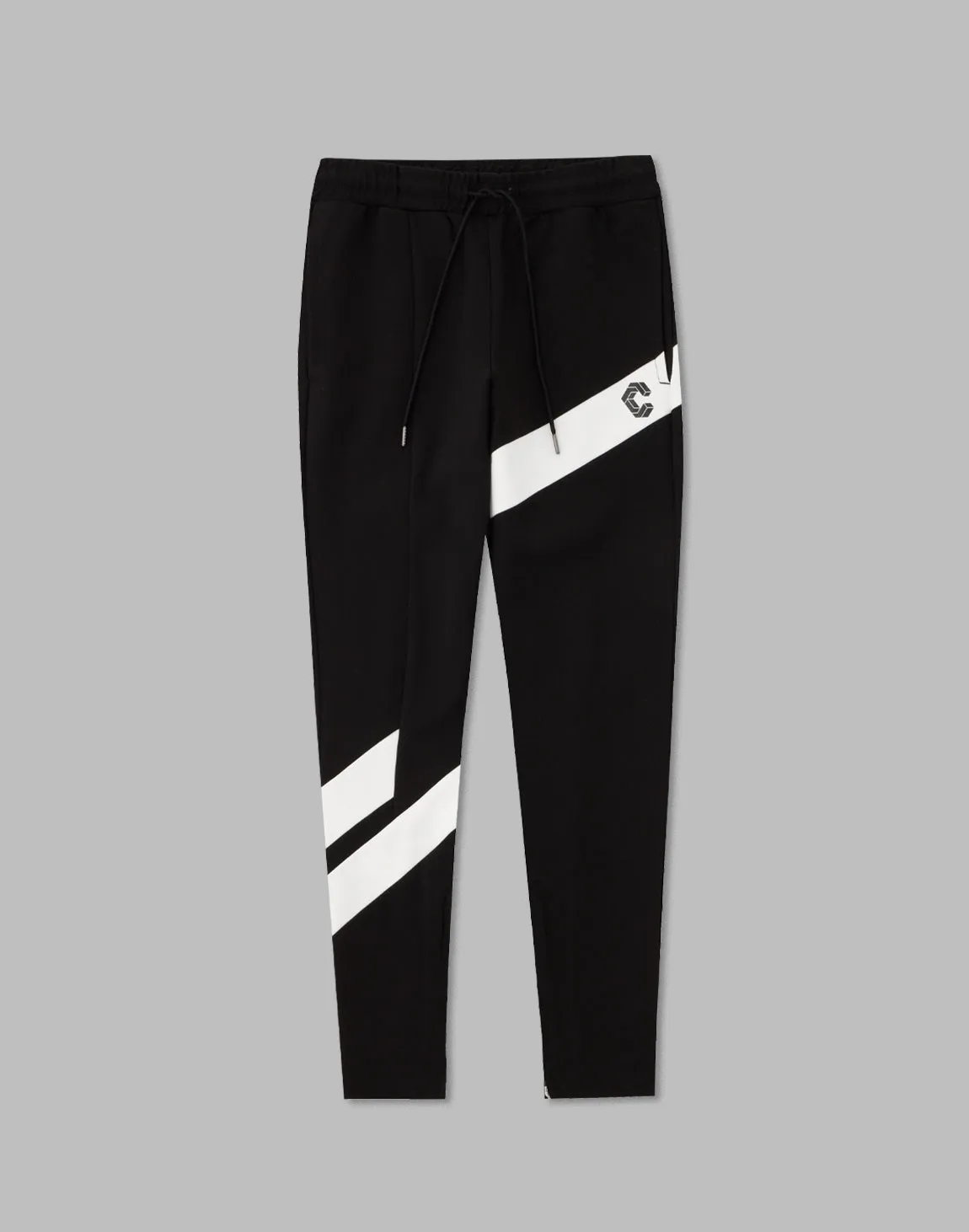 CRONOS DIAGONAl STRIPE LONGPANTS【BLACK】