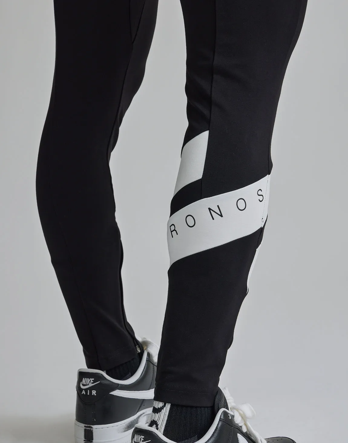 CRONOS DIAGONAl STRIPE LONGPANTS【BLACK】