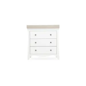 Cuddleco Clara 3 Drawer Dresser - White Ash