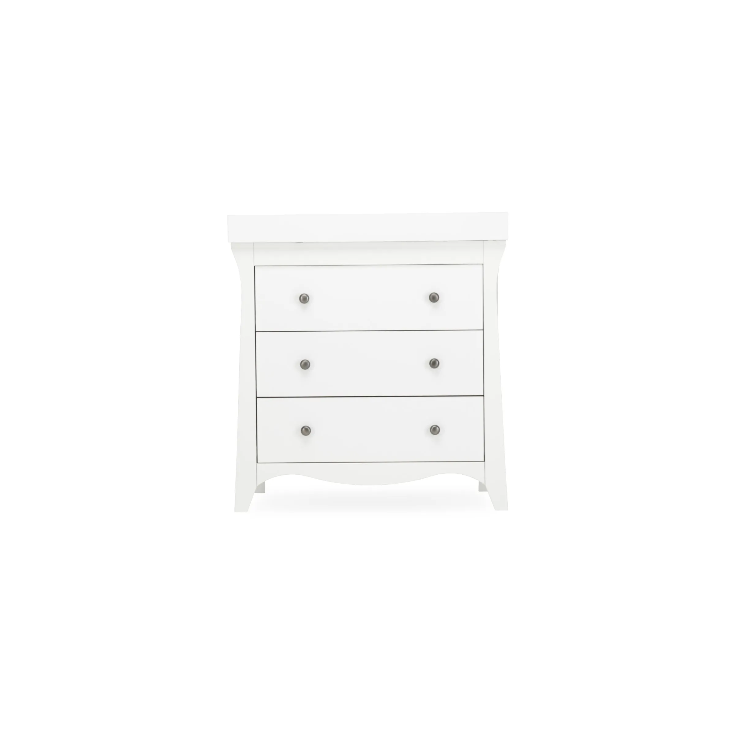 Cuddleco Clara 3 Drawer Dresser - White