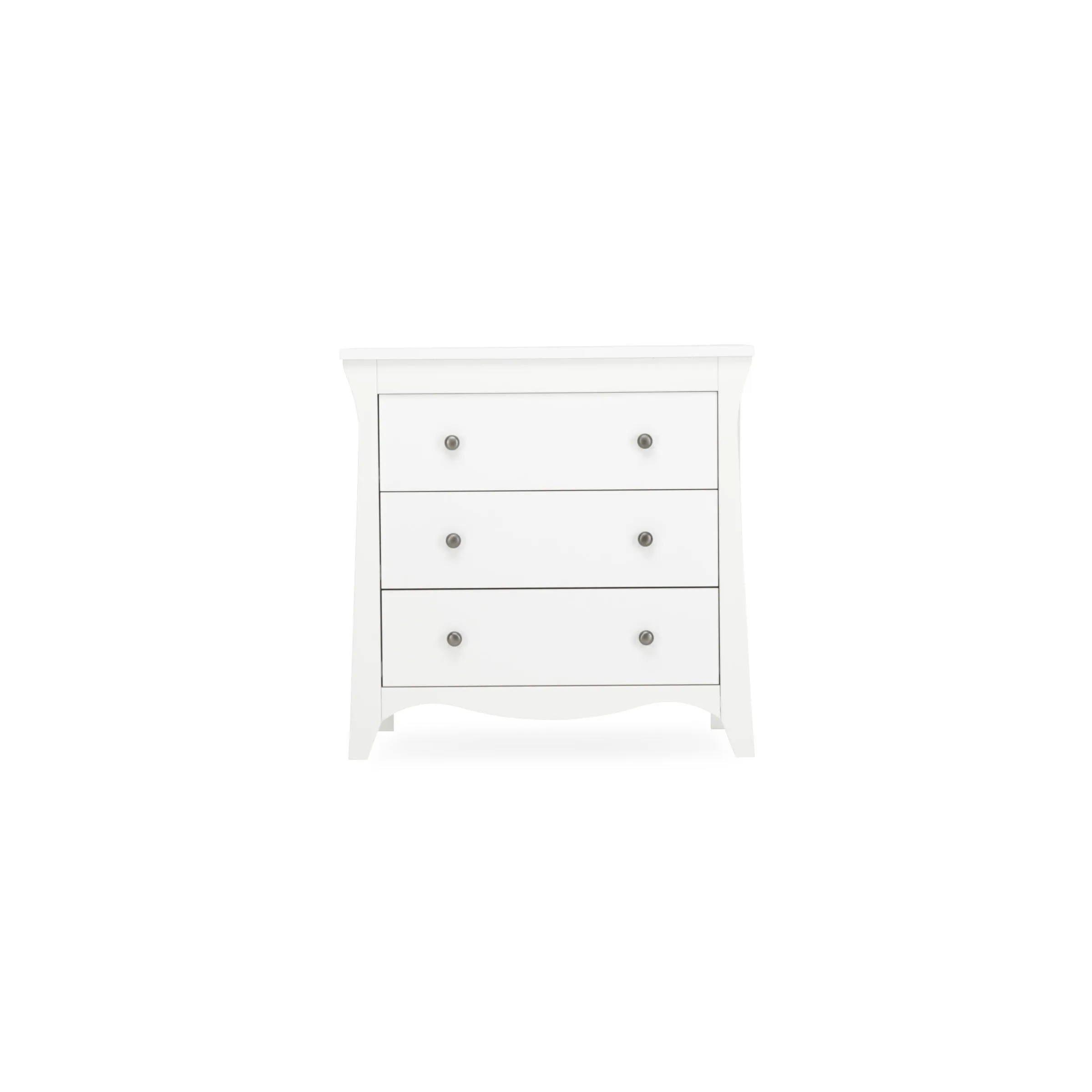 Cuddleco Clara 3 Drawer Dresser - White