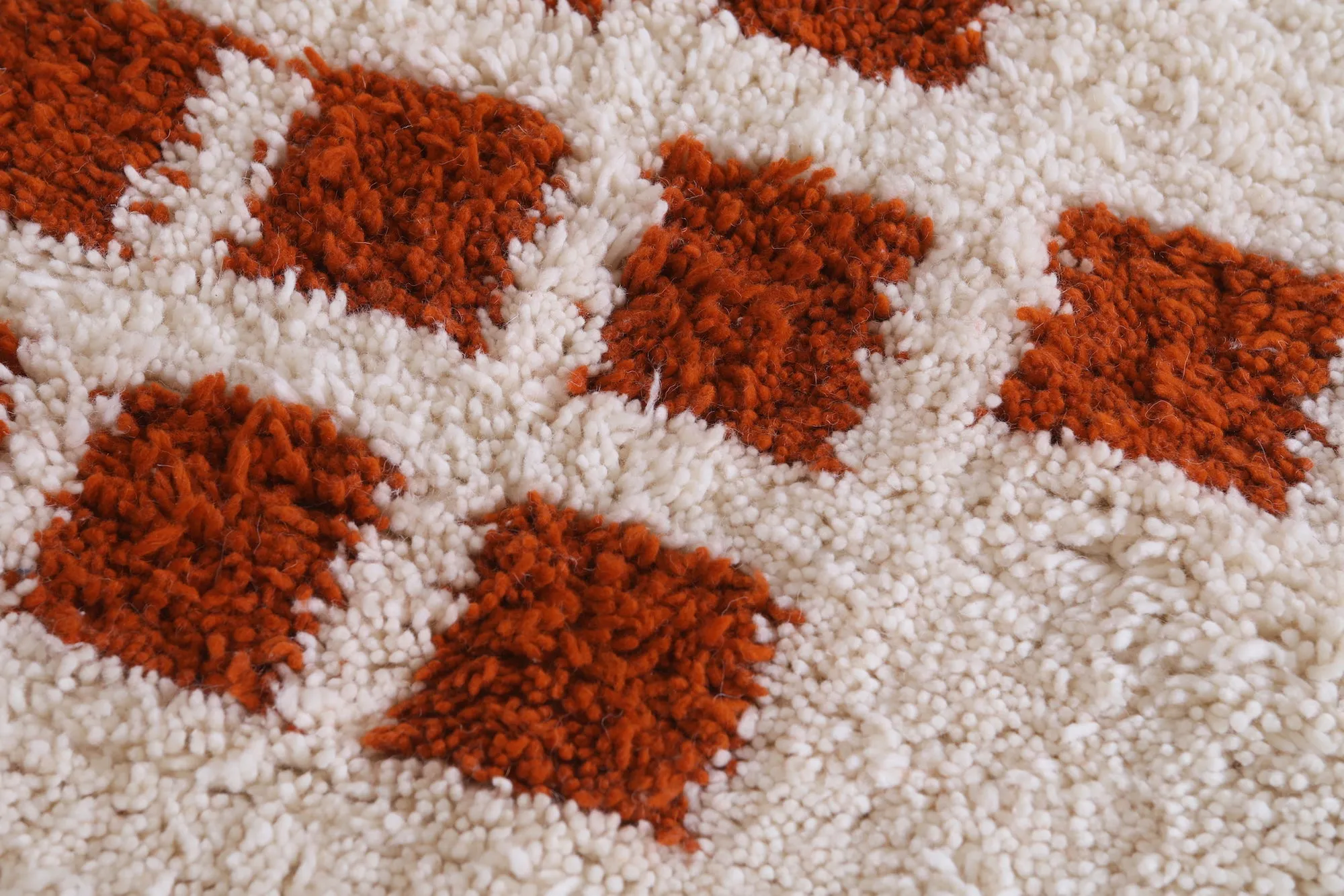 Custom area rug - Checkered rug - Moroccan Wool rug