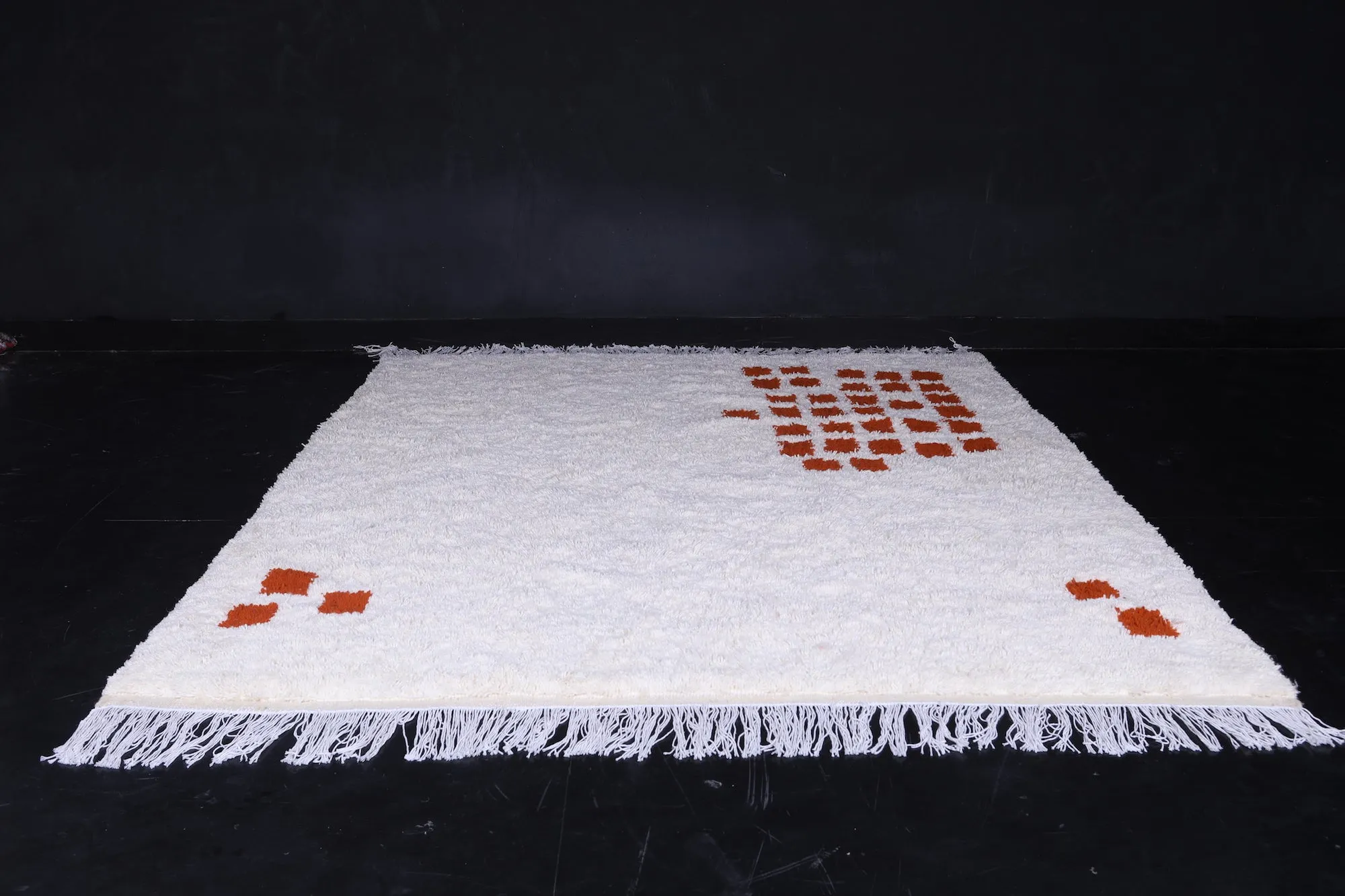 Custom area rug - Checkered rug - Moroccan Wool rug