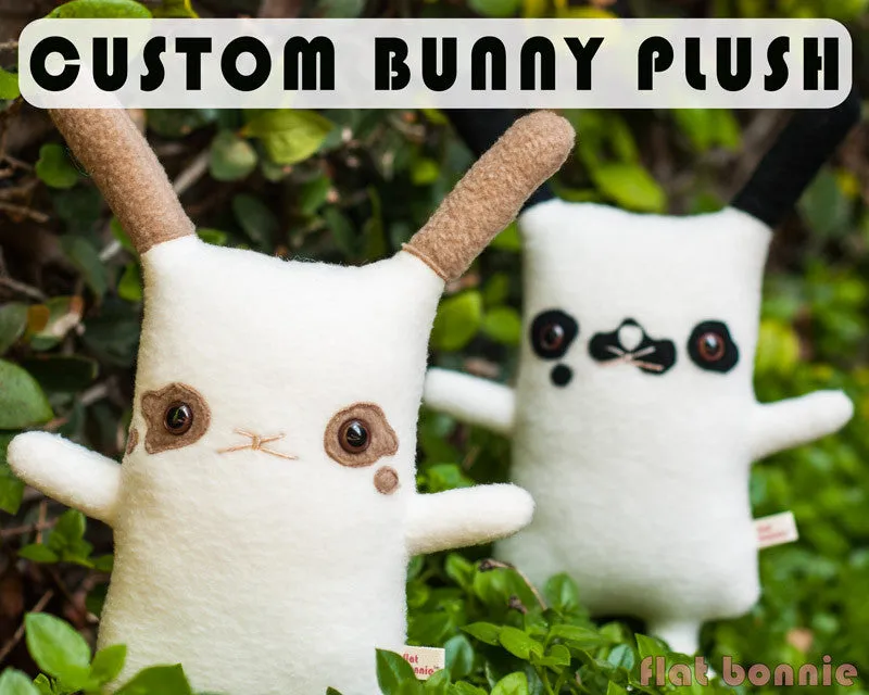 Custom Bunny stuffed animal - Plush clone of your bunny rabbit