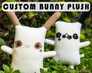 Custom Bunny stuffed animal - Plush clone of your bunny rabbit