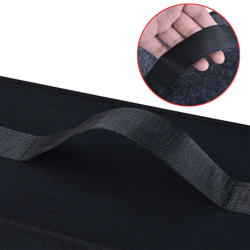 Custom Text For Soft Felt Car Bag Organizer, Compatible with All Cars, Folding Car Storage Box Non Slip Fireproof Car Trunk Organizer AR12990