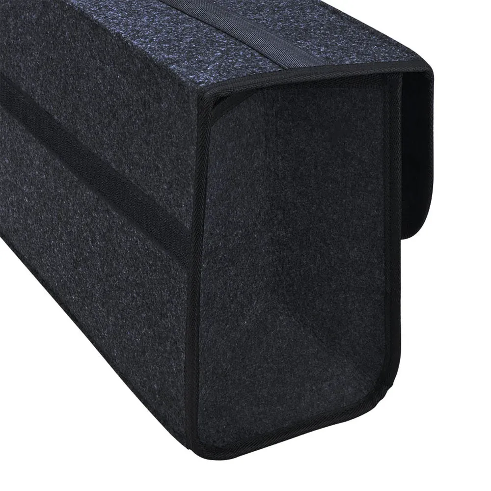 Custom Text For Soft Felt Car Bag Organizer, Compatible with All Cars, Folding Car Storage Box Non Slip Fireproof Car Trunk Organizer FD12990