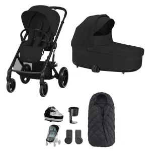 Cybex Balios S Lux Essential Bundle - Black/Moon Black