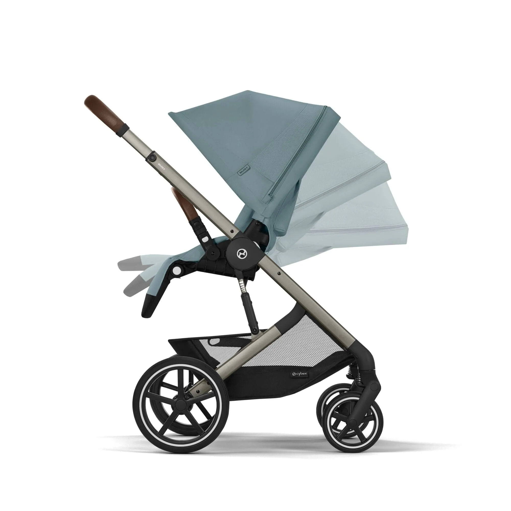 Cybex Balios S Lux Essential Bundle in Taupe/Stormy Blue